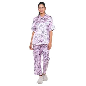 2-Piece printed silk pajama set (PJ)