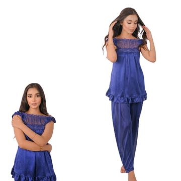 Silk Shoulder off top and trouser