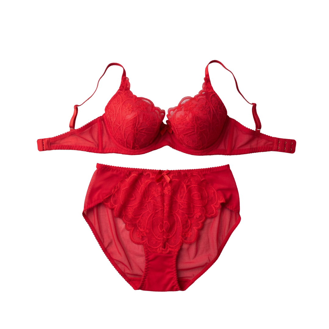 UN-Sexy Red Wired Bridal Set
